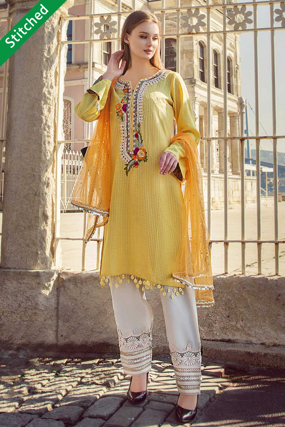 Coral Cotton Suit Set With Dupatta Buy Online | Soch USA & Worldwide